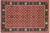 handmade Transitional Kafkaz Red Blue Hand Knotted RECTANGLE 100% WOOL area rug 6' x 9'