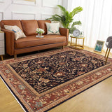 handmade Traditional Kafkaz Blue Brown Hand Knotted RECTANGLE 100% WOOL area rug 10 x 14