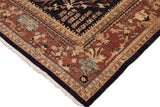 handmade Traditional Kafkaz Blue Brown Hand Knotted RECTANGLE 100% WOOL area rug 10 x 14