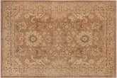 handmade Traditional Kafkaz Brown Tan Hand Knotted RECTANGLE 100% WOOL area rug 10x14