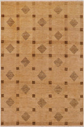 handmade Modern Gabbeh Tan Brown Hand Knotted RECTANGLE 100% WOOL area rug 9 X12