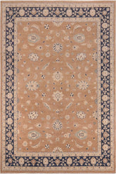 handmade Traditional Kafkaz Brown Blue Hand Knotted RECTANGLE 100% WOOL area rug 10X14