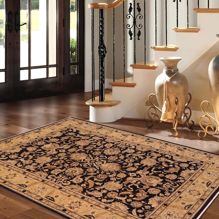 handmade Traditional Kafkaz Blue Lt. Gold Hand Knotted RECTANGLE 100% WOOL area rug 10 x 14