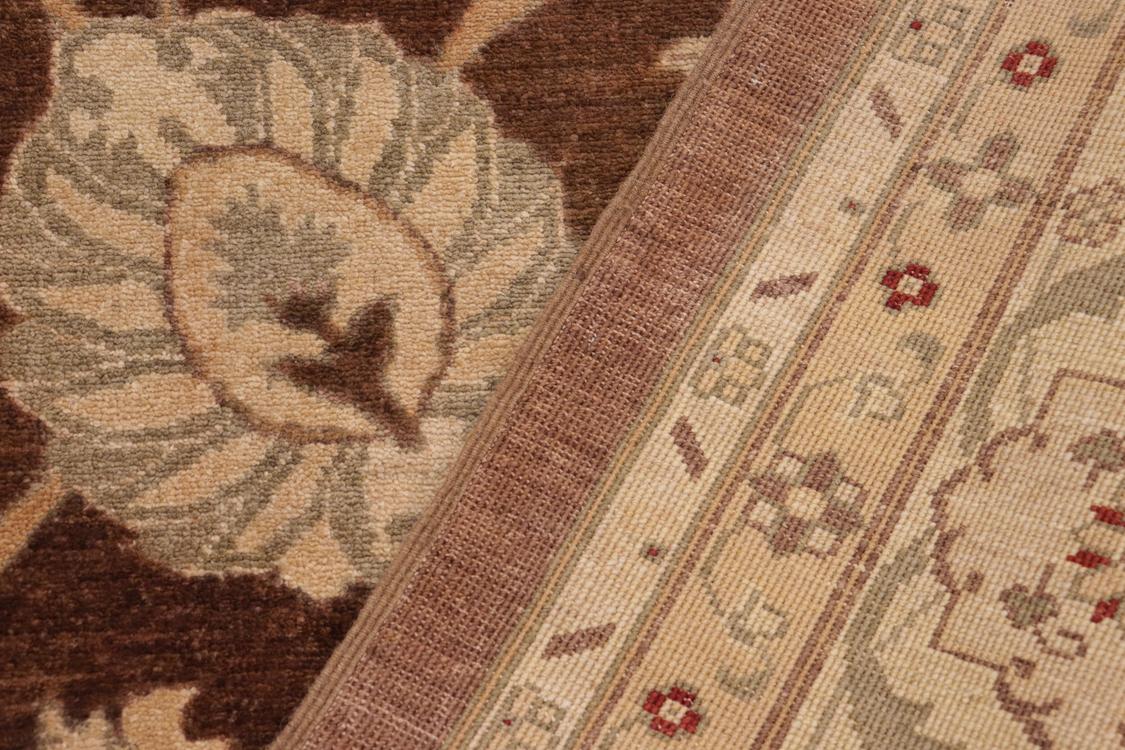 handmade Traditional Kafkaz Brown Beige Hand Knotted RECTANGLE 100% WOOL area rug 10 x 14