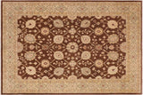 Classic Ziegler Sharleen Brown/Beige Hand-Knotted Wool Rug - 10'3'' x 13'7''