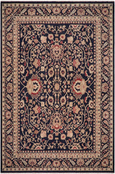 handmade Traditional Kafkaz Drk. Blue Beige Hand Knotted RECTANGLE 100% WOOL area rug 10X14