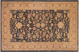 Oriental Ziegler Mistie Blue/Tan Hand-Knotted Wool Rug - 10'5'' x 14'4''