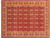 handmade Traditional Red Gold Hand Knotted RECTANGLE 100% WOOL area rug 6x9
