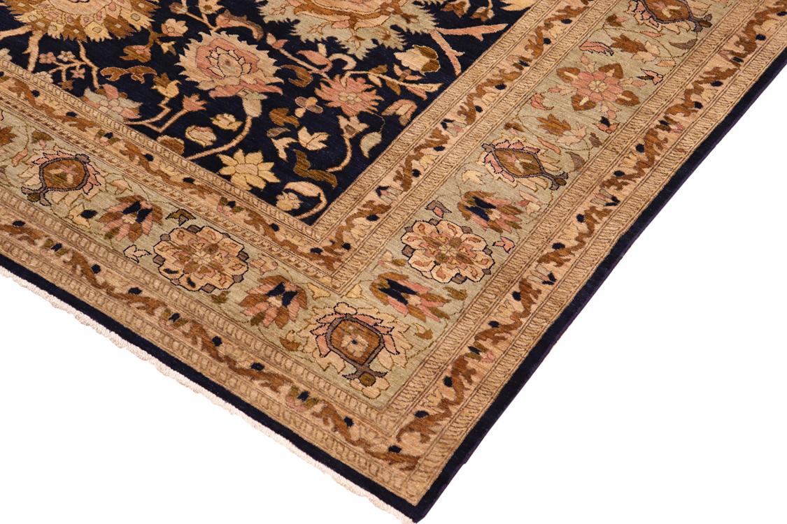 handmade Traditional Kafkaz Blue Green Hand Knotted RECTANGLE 100% WOOL area rug 10 x 13