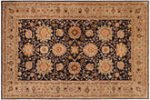 handmade Transitional Kafkaz Blue Green Hand Knotted RECTANGLE 100% WOOL area rug 10' x 13'