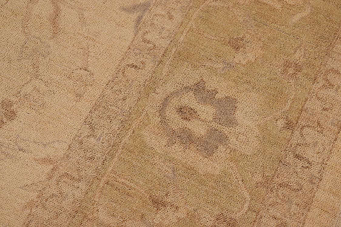 handmade Traditional Kafkaz Tan Green Hand Knotted RECTANGLE 100% WOOL area rug 10 x 14