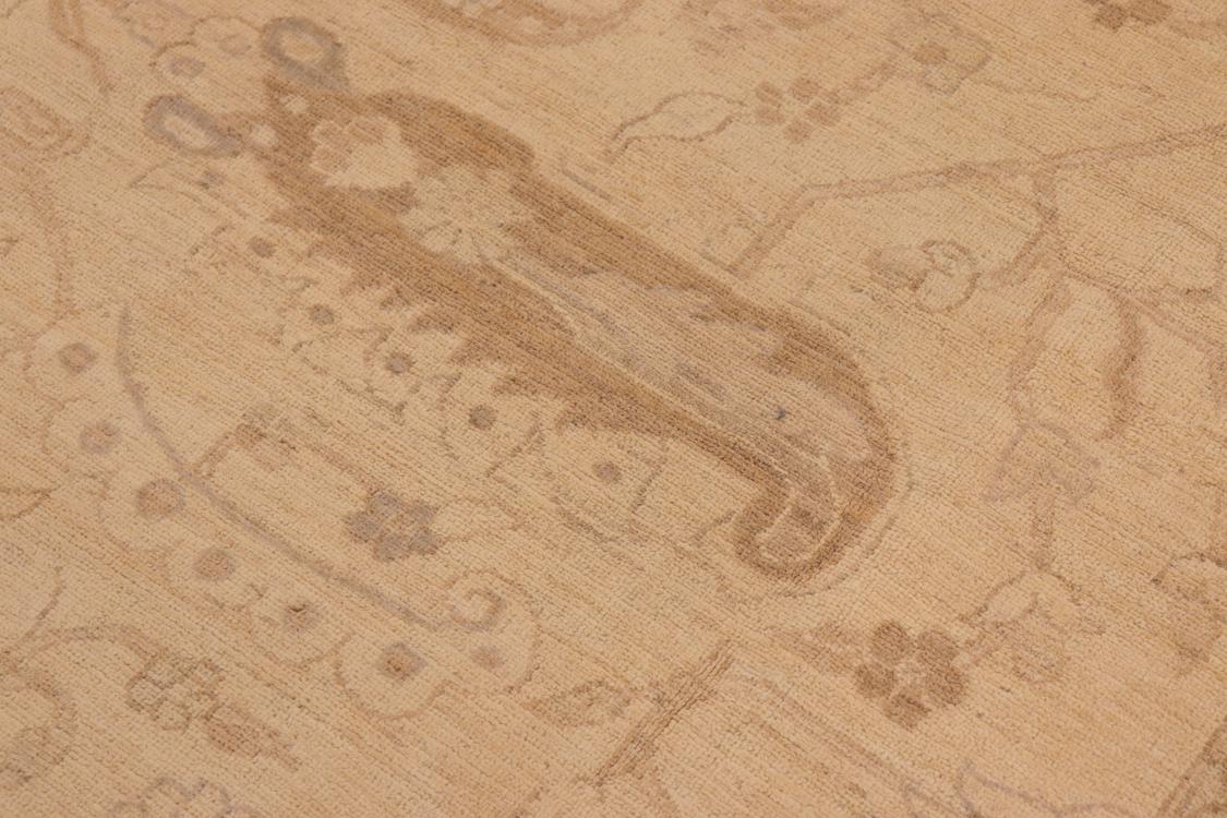 handmade Traditional Kafkaz Tan Green Hand Knotted RECTANGLE 100% WOOL area rug 10 x 14