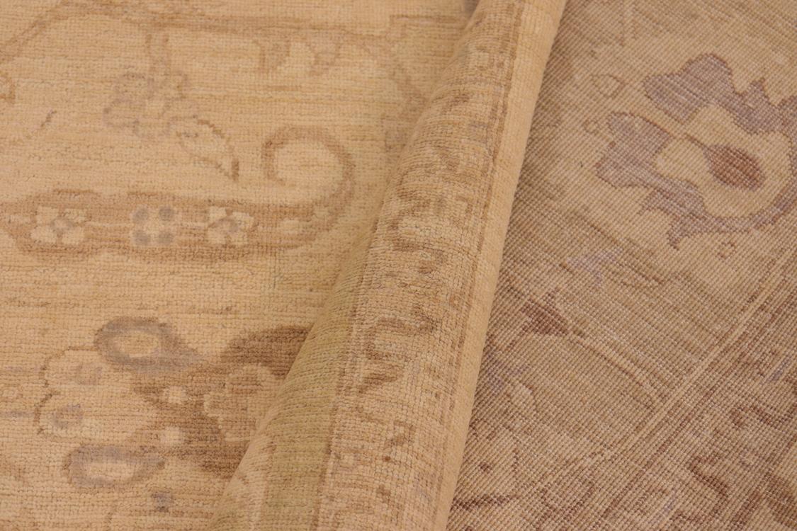 handmade Traditional Kafkaz Tan Green Hand Knotted RECTANGLE 100% WOOL area rug 10 x 14