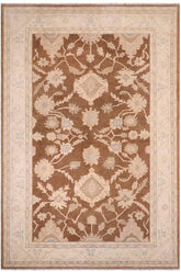 handmade Traditional Kafkaz Brown Beige Hand Knotted RECTANGLE 100% WOOL area rug 10X14