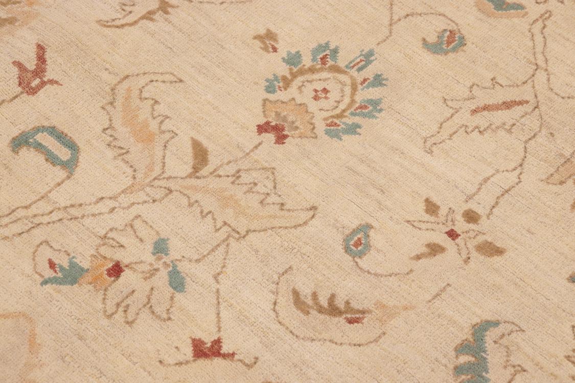 handmade Traditional Kafkaz Beige Brown Hand Knotted RECTANGLE 100% WOOL area rug 10 x 14