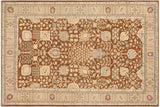 Bohemian Ziegler Karl Brown/Beige Hand-Knotted Wool Rug - 9'1'' x 11'9''