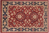 Shabby Chic Ziegler Glennie Red/Blue Hand-Knotted Wool Rug - 10'6'' x 13'10''