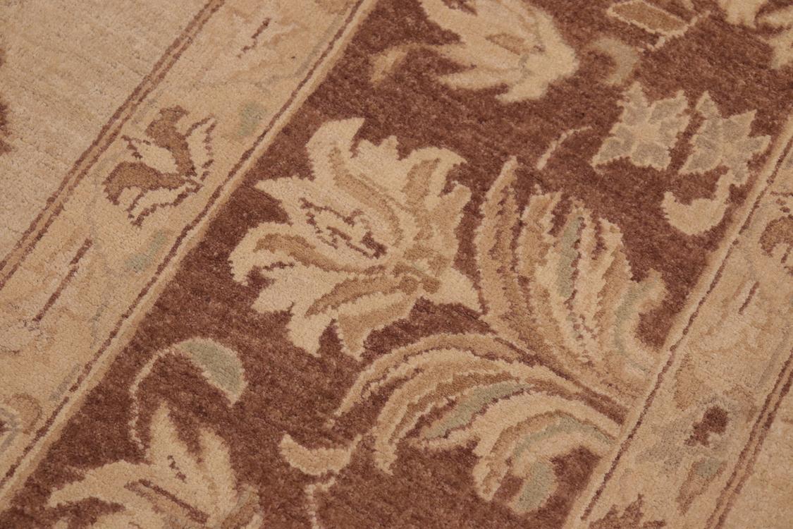 handmade Traditional Kafkaz Tan Brown Hand Knotted RECTANGLE 100% WOOL area rug 10 x 14