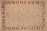 Eclectic Ziegler Francina Tan/Brown Hand-Knotted Wool Rug - 10'0'' x 13'10''
