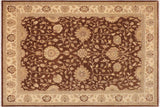 Classic Ziegler Demetric Brown/Beige Hand-Knotted Wool Rug - 9'2'' x 11'5''