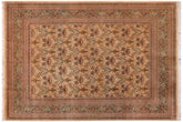 handmade Transitional Hamjolie Ivory Lt. Green Hand Knotted RECTANGLE 100% WOOL area rug 9x12
