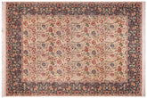 handmade Transitional Irfan Ivory Lt. Blue Hand Knotted RECTANGLE 100% WOOL area rug 9x12