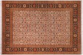 handmade Transitional Lt. Gray Brown Hand Knotted RECTANGLE 100% WOOL area rug 9x12