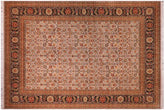 handmade Transitional Lt. Gray Brown Hand Knotted RECTANGLE 100% WOOL area rug 9x12