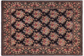 handmade Transitional Gulshan Black Black Hand Knotted RECTANGLE 100% WOOL area rug 9x12