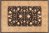 handmade Traditional Kafkaz Drk. Blue Beige Hand Knotted RECTANGLE 100% WOOL area rug 8x9