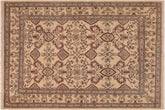 handmade Transitional Antique Beige Brown Hand Knotted RECTANGLE 100% WOOL area rug 9' x 9'