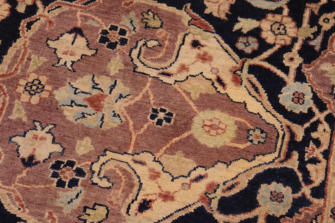 handmade Traditional Kafkaz Blue Tan Hand Knotted RECTANGLE 100% WOOL area rug 8 x 10