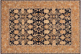 Eclectic Ziegler Norah Blue/Orange Hand-Knotted Wool Rug - 8'1'' x 9'7''