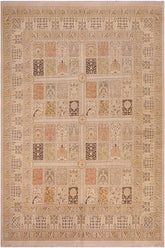 handmade Traditional Design Lt. Gray Lt. Gray Hand Knotted RECTANGLE 100% WOOL area rug 8'X10'
