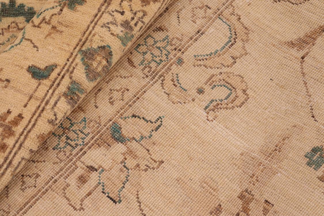 handmade Traditional Kafkaz Tan Green Hand Knotted RECTANGLE 100% WOOL area rug 8 x 10