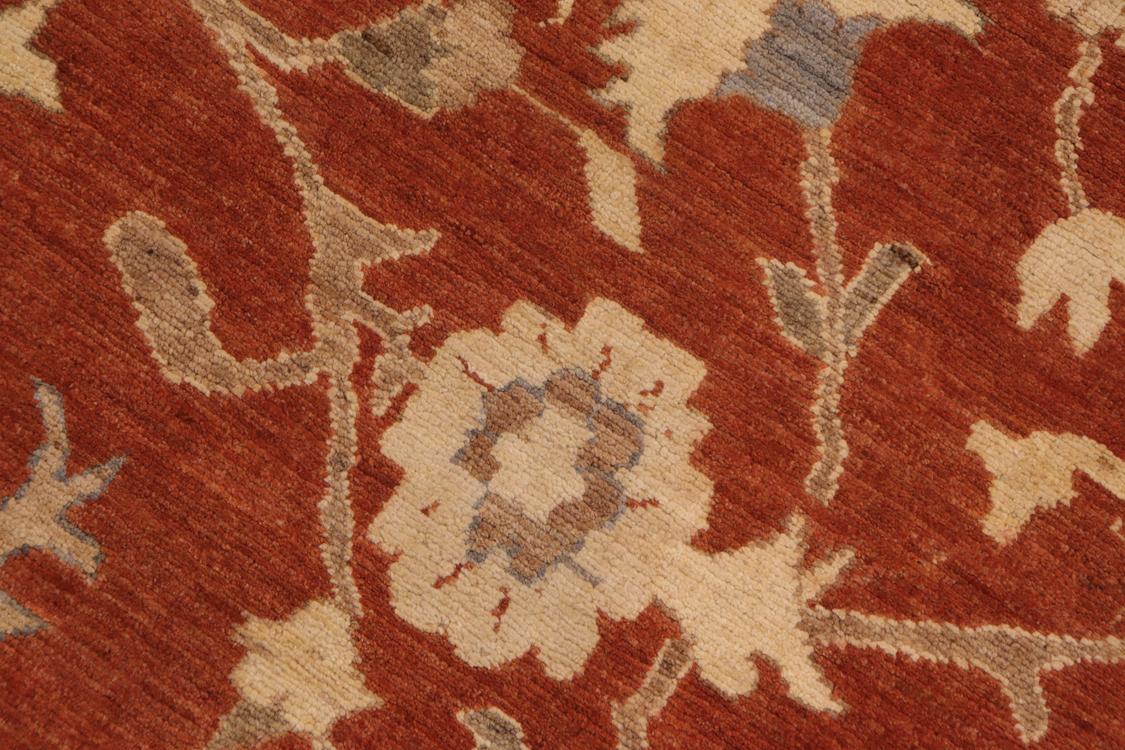 handmade Traditional Kafkaz Rust Beige Hand Knotted RECTANGLE 100% WOOL area rug 9 x 13