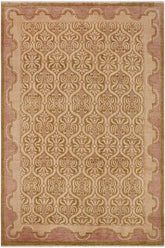 handmade Transitional Kafkaz Lt. Green Tan Hand Knotted RECTANGLE 100% WOOL area rug 9X12