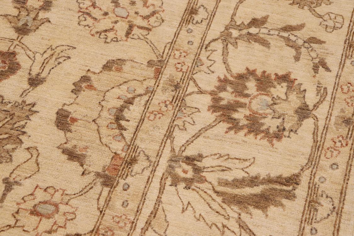 handmade Traditional Kafkaz Beige Lt. Blue Hand Knotted RECTANGLE 100% WOOL area rug 9 x 12