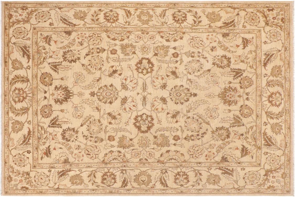 handmade Traditional Kafkaz Beige Lt. Blue Hand Knotted RECTANGLE 100% WOOL area rug 9 x 12