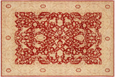 handmade Traditional Kafkaz Rust Beige Hand Knotted RECTANGLE 100% WOOL area rug 9x12