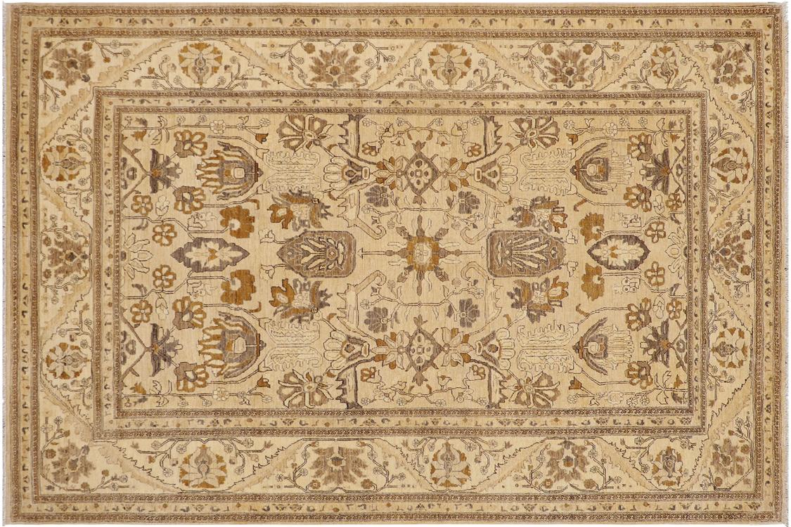 handmade Traditional Kafkaz Tan Beige Hand Knotted RECTANGLE 100% WOOL area rug 9 x 12
