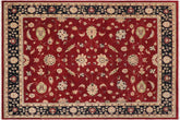 handmade Traditional Kafkaz Red Blue Hand Knotted RECTANGLE 100% WOOL area rug 9x12