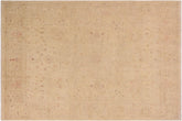 handmade Traditional Kafkaz Beige Tan Hand Knotted RECTANGLE 100% WOOL area rug 9x12