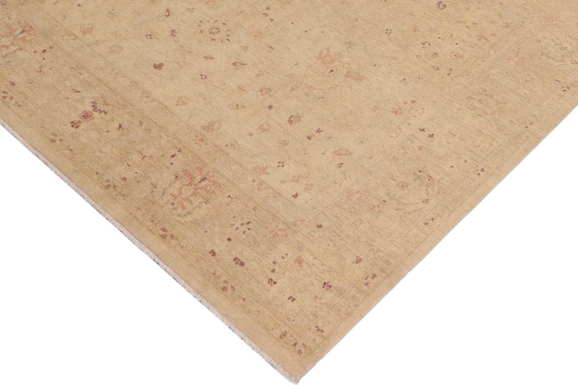 handmade Traditional Kafkaz Beige Tan Hand Knotted RECTANGLE 100% WOOL area rug 9 x 12