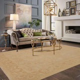 handmade Traditional Kafkaz Lt. Green Brown Hand Knotted RECTANGLE 100% WOOL area rug 9 x 12