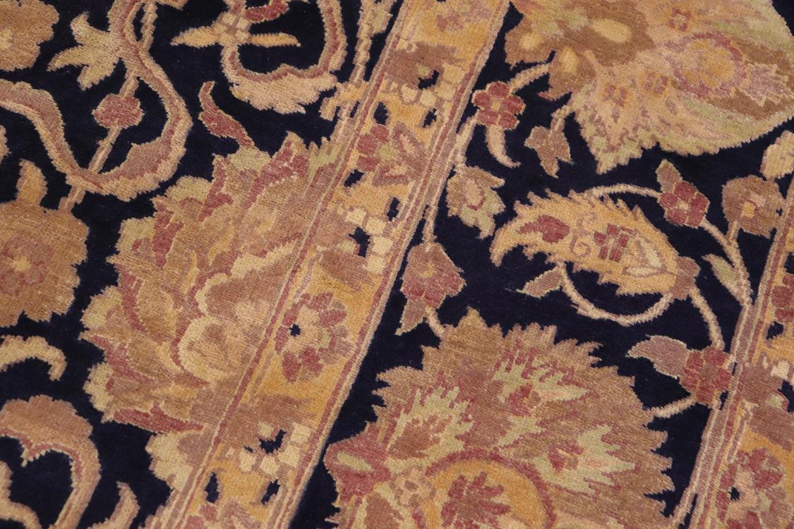 handmade Traditional Kafkaz Blue Green Hand Knotted RECTANGLE 100% WOOL area rug 9 x 13