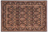 handmade Transitional Internation Black Black Hand Knotted RECTANGLE 100% WOOL area rug 9x12