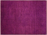 A04525, 911"x13 4",Over Dyed ,10x14,Purple,PURPLE,Hand-knotted ,Pakistan ,100% Wool ,Rectangle ,652671164439