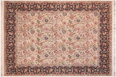 handmade Transitional Irfan Beige Blue Hand Knotted RECTANGLE 100% WOOL area rug 8x10