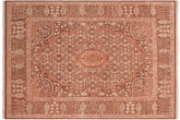 handmade Traditional Tajdar Brown Brown Hand Knotted RECTANGLE 100% WOOL area rug 8 x 10